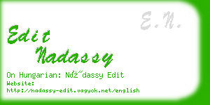 edit nadassy business card